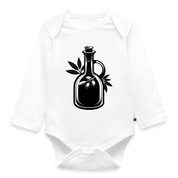 Olive Oil - Organic Longsleeve Baby Bodysuit - white - Front