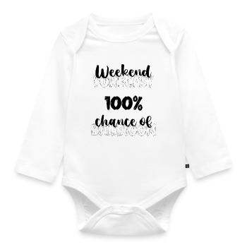 Walzer Paartanz - Baby Bio-Langarm-Body - Weiß - Vorne