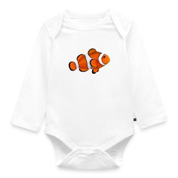 Clownfish - Organic Longsleeve Baby Bodysuit - white - Front