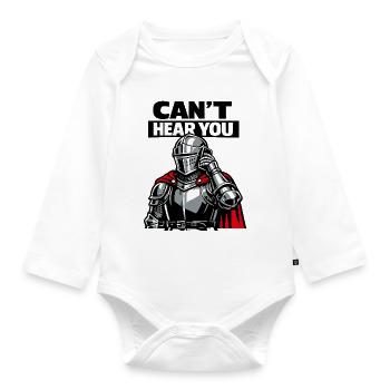 Medieval technical problems. - Organic Longsleeve Baby Bodysuit - white - Front