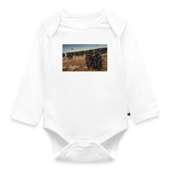 Mud Wizard - Organic Longsleeve Baby Bodysuit - white - Front