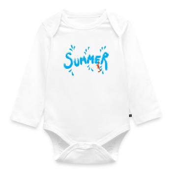 Splish Splash 2 - Baby Bio-Langarm-Body - Weiß - Vorne