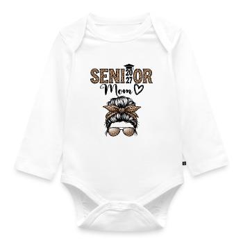 Mutter Senior 2027 Stolze Mutter der A-Klasse 2027 - Baby Bio-Langarm-Body - Weiß - Vorne