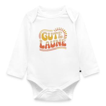 Good Mood Carnival Carnival Costume Alaaf - Organic Longsleeve Baby Bodysuit - white - Front