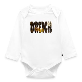 Dreich - Baby Bio-Langarm-Body - Weiß - Vorne