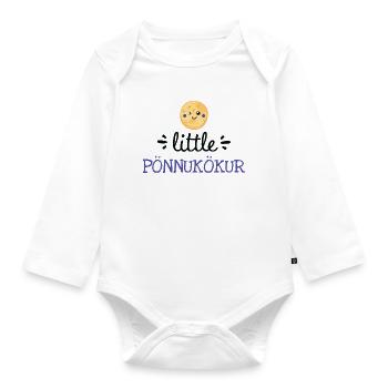 Petit Pönnukökur – Vêtements de bébé mignons - Body Bébé bio manches longues - blanc - Devant
