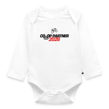 Player-Two-Store - Baby Bio-Langarm-Body - Weiß - Vorne