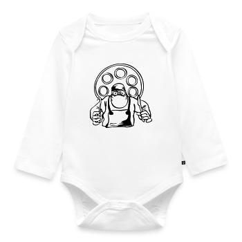 Chirurg - Baby Bio-Langarm-Body - Weiß - Vorne