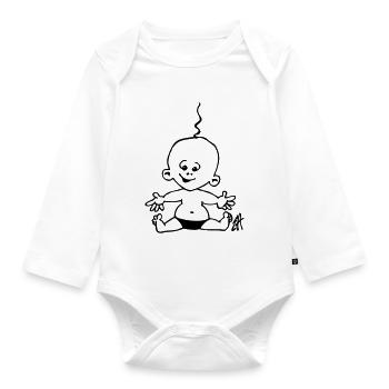 Baby - Organic Longsleeve Baby Bodysuit - white - Front