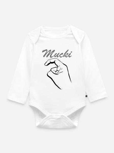 Mucki Keinohrhase - Baby Bio-Langarm-Body - Weiß