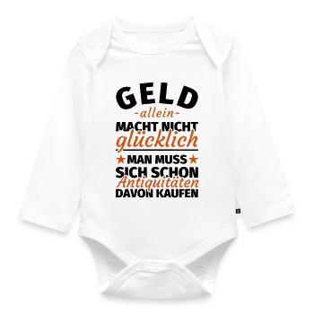 Antiquitäten Sammler - Baby Bio-Langarm-Body - Weiß - Vorne