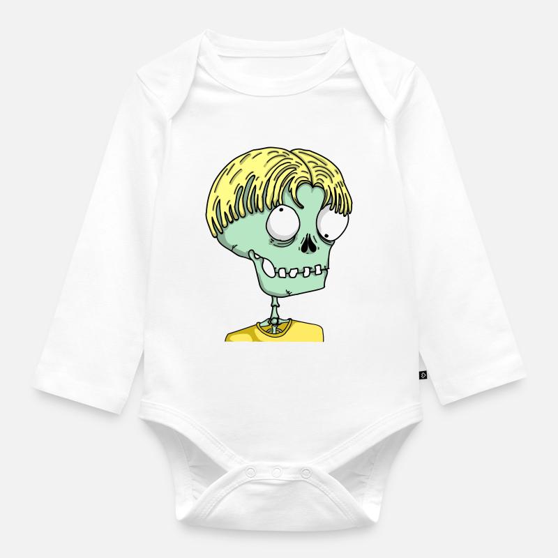 Zombie Sirmon - Body Bébé bio manches longues - blanc