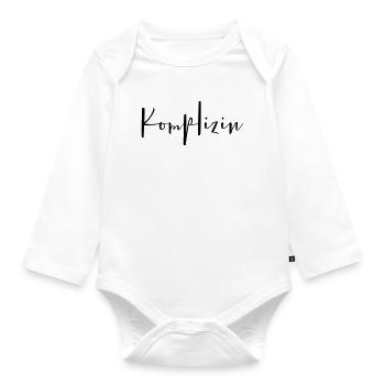 Komplizin Partnerin Freundin Ehefrau - Baby Bio-Langarm-Body - Weiß - Vorne