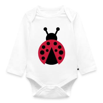 bug - Baby Bio-Langarm-Body - Weiß - Vorne