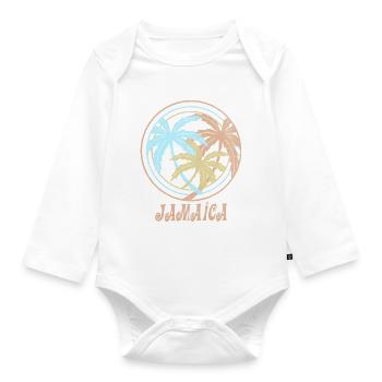 Jamaica - Organic Longsleeve Baby Bodysuit - white - Front