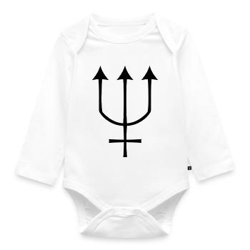 neptune - Organic Longsleeve Baby Bodysuit - white - Front