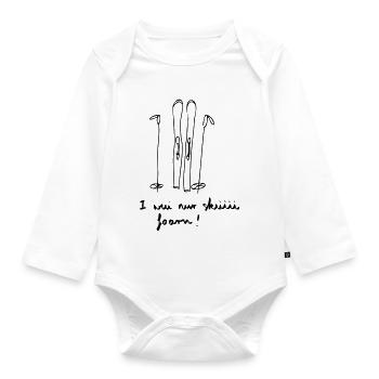 Skifoarn - Baby Bio-Langarm-Body - Weiß - Vorne