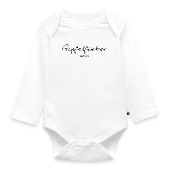 Summit fever - Organic Longsleeve Baby Bodysuit - white - Front