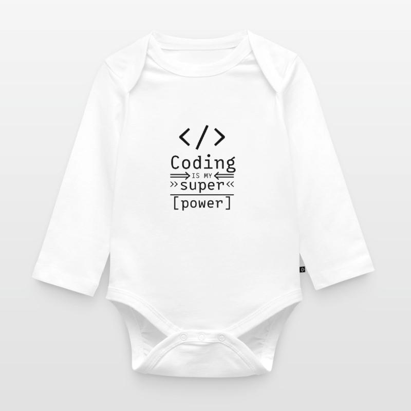 Coding Informatik Software Programmierer Coder Baby Bio-Langarm-Body