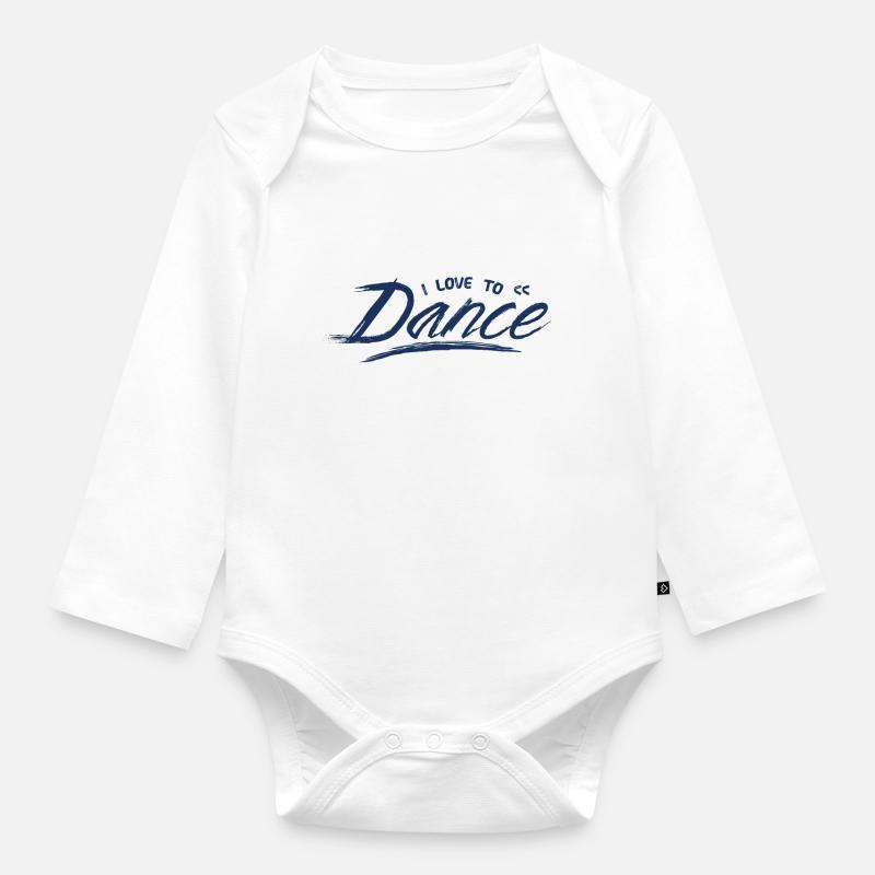 Danse - Body Bébé bio manches longues - blanc