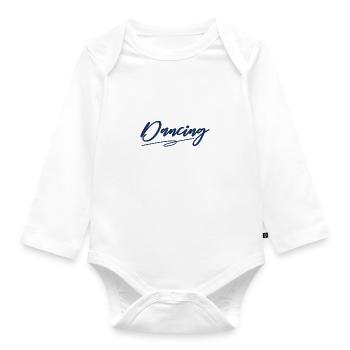 Dancer - Organic Longsleeve Baby Bodysuit - white - Front