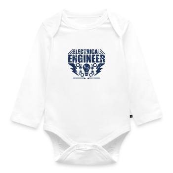 Electrical engineer - Organic Longsleeve Baby Bodysuit - white - Front