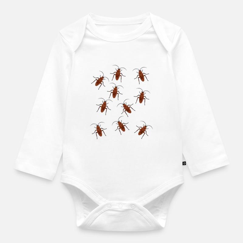 Cafard cafard insecte - Body Bébé bio manches longues - blanc