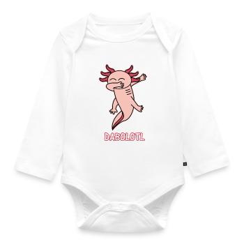 axolotl - Body Bébé bio manches longues - blanc - Devant
