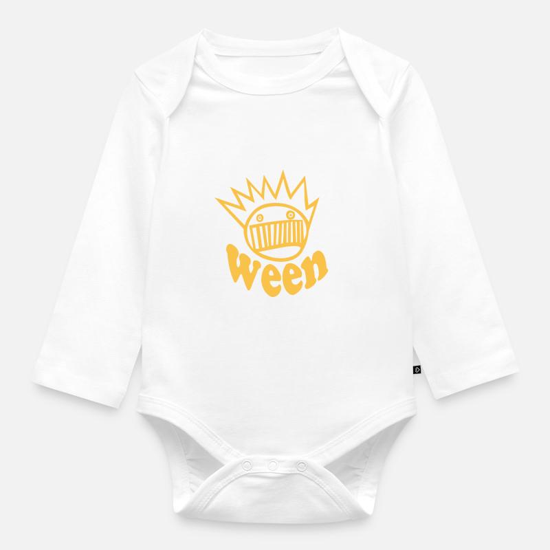Ween Hemd - Baby Bio-Langarm-Body - Weiß