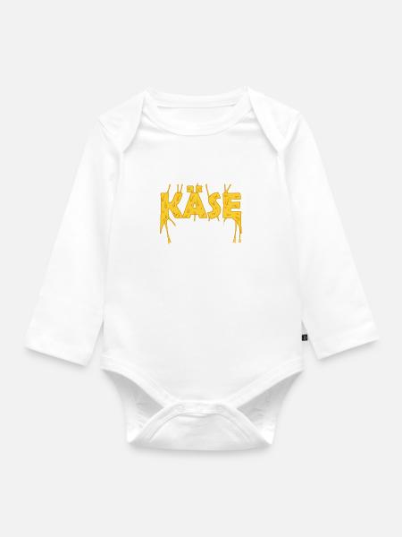 Ich Koche Mit Käse - Baby Bio-Langarm-Body - Weiß