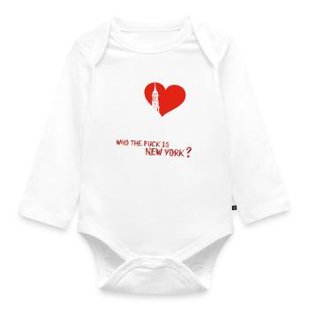 I Love Hamburg - Baby Bio-Langarm-Body - Weiß - Vorne