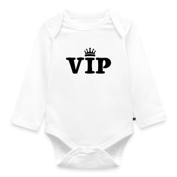 VIP - Baby Bio-Langarm-Body - Weiß - Vorne