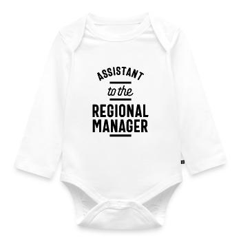 Regional Manager Arbeit Berufsbezeichnung Geschenk - Baby Bio-Langarm-Body - Weiß - Vorne
