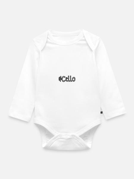 #Cello - Baby Bio-Langarm-Body - Weiß