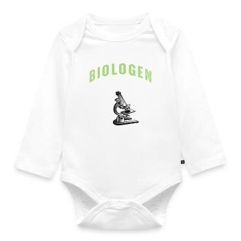 Biologen Machen Cellfies - Baby Bio-Langarm-Body - Weiß - Vorne