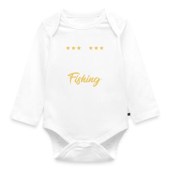 Fisher Gang Team - Baby Bio-Langarm-Body - Weiß - Vorne
