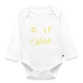 Golf Golf Club Golfeur Golfeur Cadeau - Body Bébé bio manches longues - blanc - Devant
