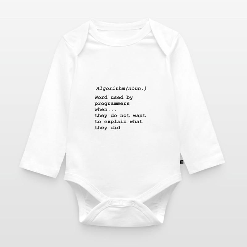 Programming Programmierer Informatiker Informatik Baby Bio-Langarm-Body
