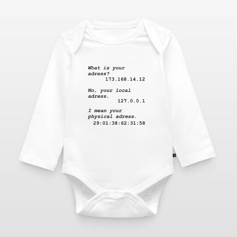 Programming Programmierer Informatiker Informatik Baby Bio-Langarm-Body