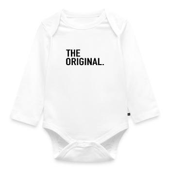 The Original. - Organic Longsleeve Baby Bodysuit - white - Front