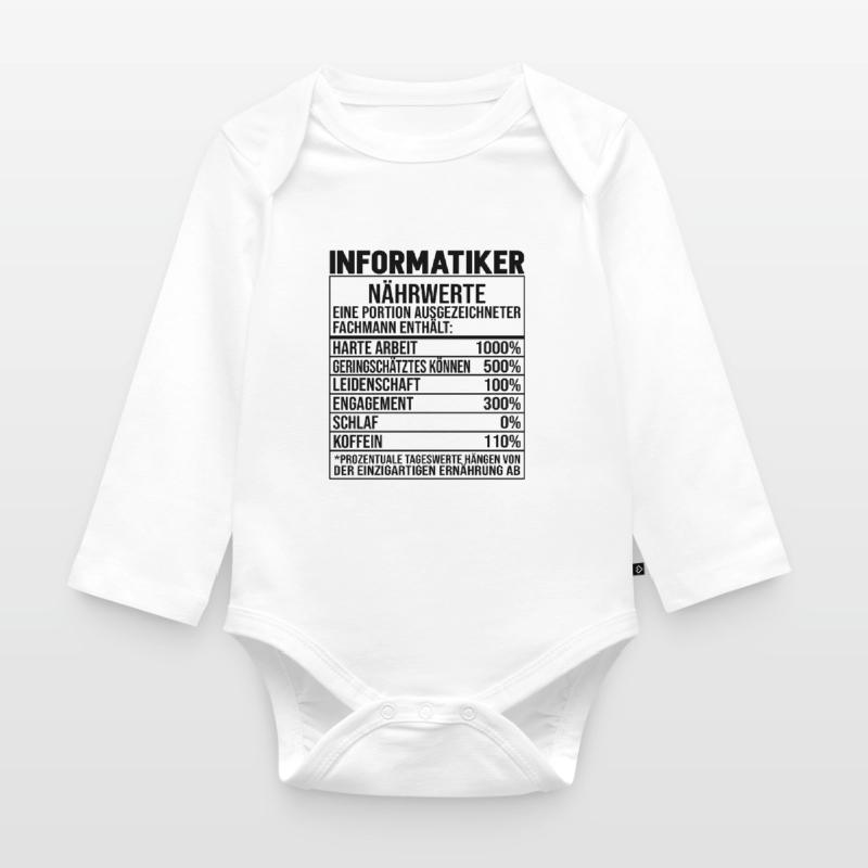 Programmierer Informatiker Informatik Baby Bio-Langarm-Body