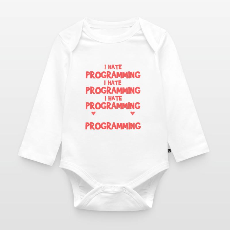 Programming It Works I Love Programming Organic Longsleeve Baby Bodysuit