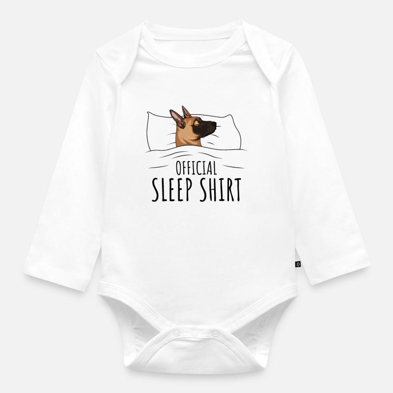 Malinois - Body Bébé bio manches longues - blanc