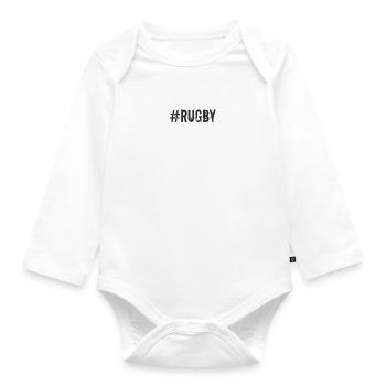 Rugby - #Rugby - Baby Bio-Langarm-Body - Weiß - Vorne