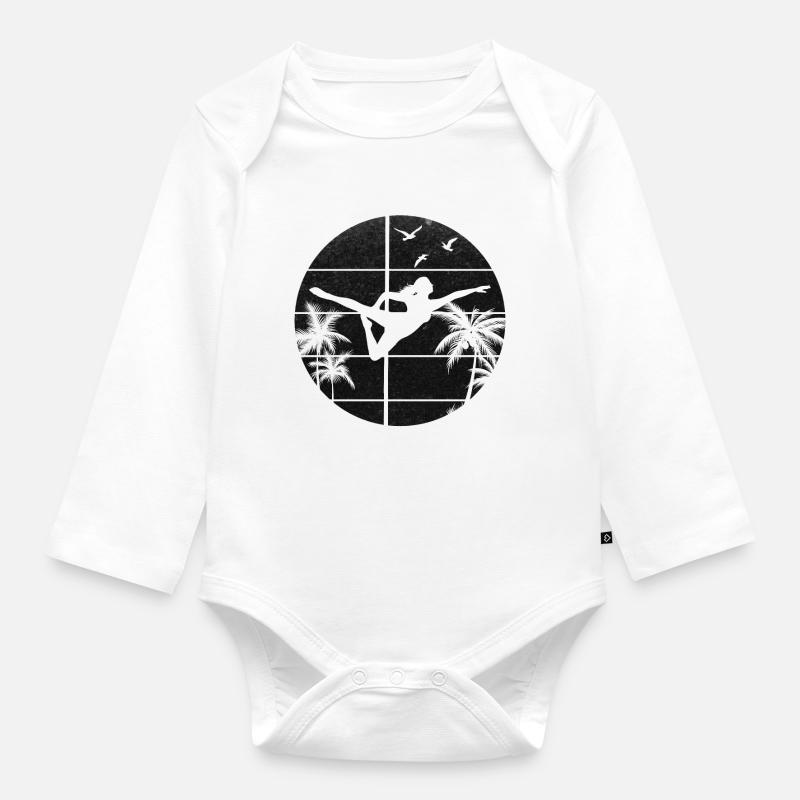 Pole Dance Pole Dancing Pole Dancer I Pole Dance - Organic Longsleeve Baby Bodysuit - white