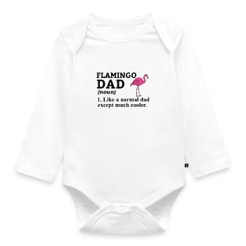 Flamingo Pink Flamingo Flamingo Gift - Organic Longsleeve Baby Bodysuit - white - Front
