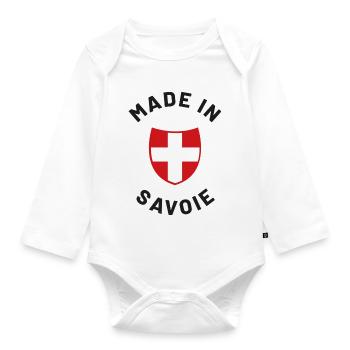 Made in Savoie - Body Bébé bio manches longues - blanc - Devant