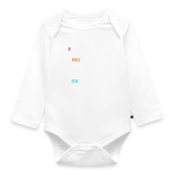 Funny Programmer Codes Coffee And Sleep - Baby Bio-Langarm-Body - Weiß - Vorne