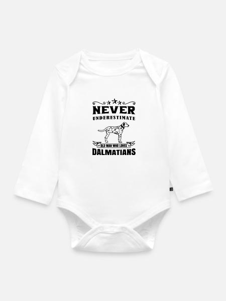 Dalmatiner Hund GeschenkFür Dalmatiner Besitzer - Baby Bio-Langarm-Body - Weiß