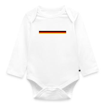 Germany Flag Germany German Flag German - Organic Longsleeve Baby Bodysuit - white - Front